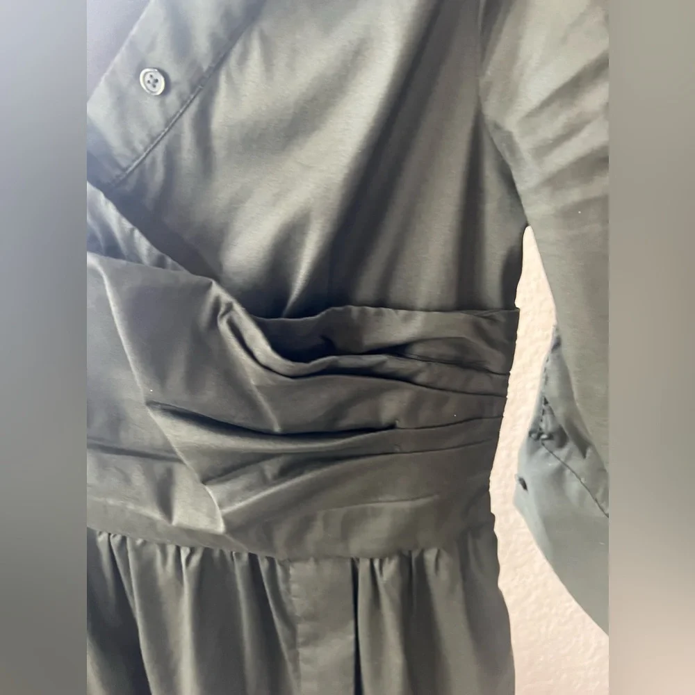 WHBM Open Neck Poplin Midi Dress size 4 - Picture 8 of 8